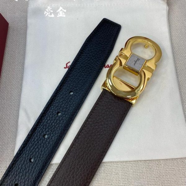 réplica,joyas,joyería,1:1,replica,fake,lujo,barato Cinturón de hombre Ferragamo 3,5 cm.