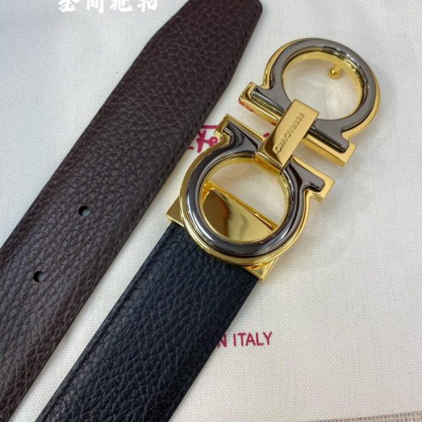 réplica,joyas,joyería,1:1,replica,fake,lujo,barato Cinturón de hombre Ferragamo 3,5 cm.