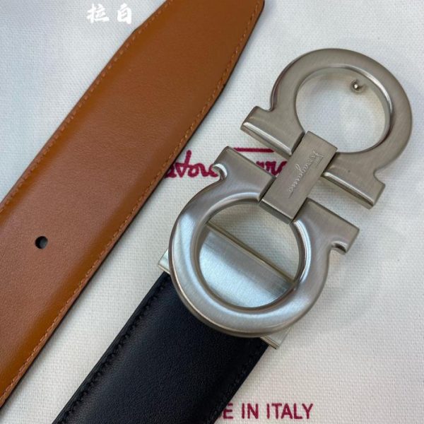 réplica,joyas,joyería,1:1,replica,fake,lujo,barato Cinturón de hombre Ferragamo 3,5 cm.