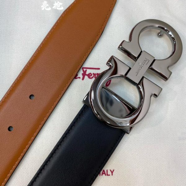 réplica,joyas,joyería,1:1,replica,fake,lujo,barato Cinturón de hombre Ferragamo 3,5 cm.