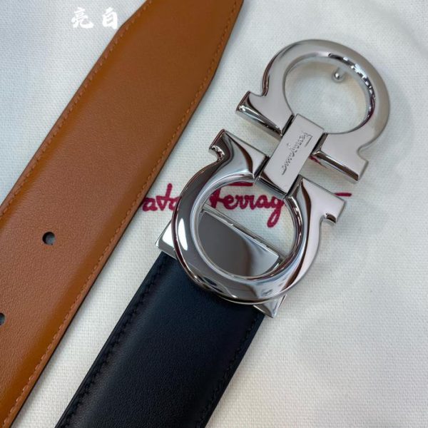 réplica,joyas,joyería,1:1,replica,fake,lujo,barato Cinturón de hombre Ferragamo 3,5 cm.