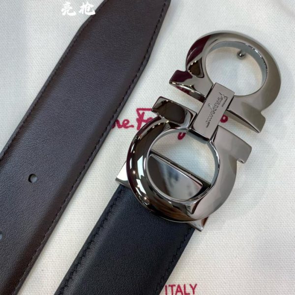 réplica,joyas,joyería,1:1,replica,fake,lujo,barato Cinturón de hombre Ferragamo 3,5 cm.