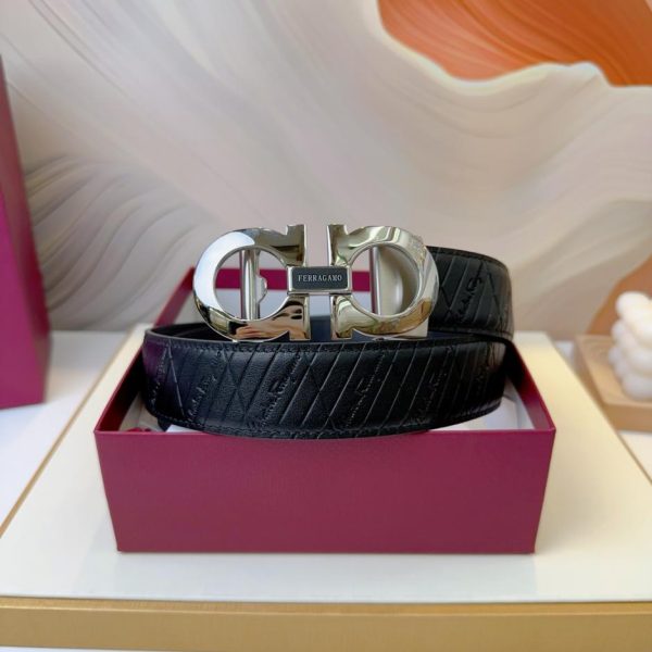 réplica,joyas,joyería,1:1,replica,fake,lujo,barato Cinturón de hombre Ferragamo 3,5 cm.