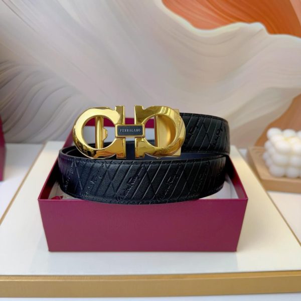 réplica,joyas,joyería,1:1,replica,fake,lujo,barato Cinturón de hombre Ferragamo 3,5 cm.
