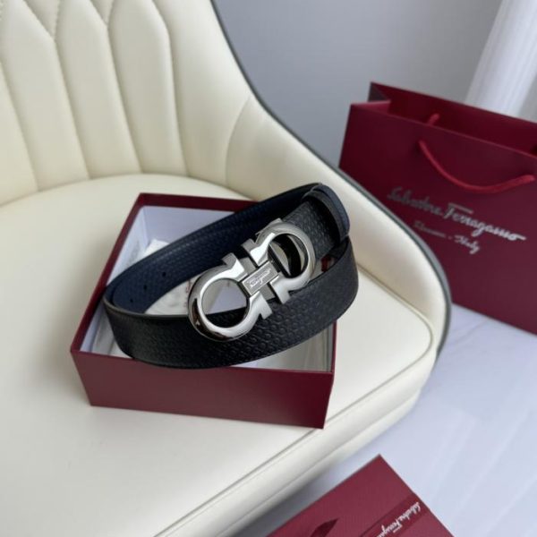 réplica,joyas,joyería,1:1,replica,fake,lujo,barato Original Ferragamo a doble cara ancho 3,5cm