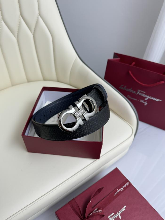 réplica,joyas,joyería,1:1,replica,fake,lujo,barato réplica,joyas,joyería,1:1,replica,fake,lujo,barato Original Ferragamo a doble cara ancho 3,5cm