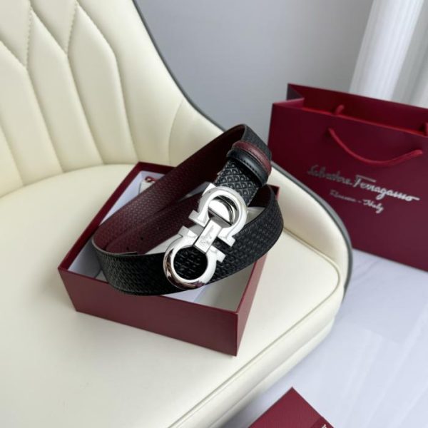réplica,joyas,joyería,1:1,replica,fake,lujo,barato Original Ferragamo a doble cara ancho 3,5cm