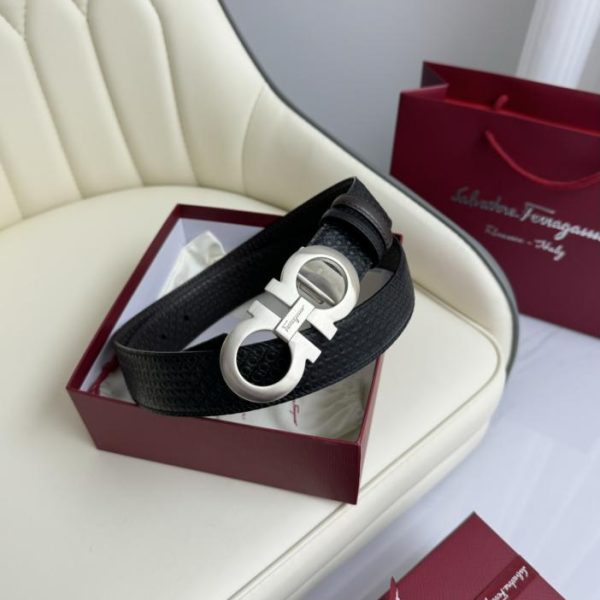 réplica,joyas,joyería,1:1,replica,fake,lujo,barato Original Ferragamo a doble cara ancho 3,5cm