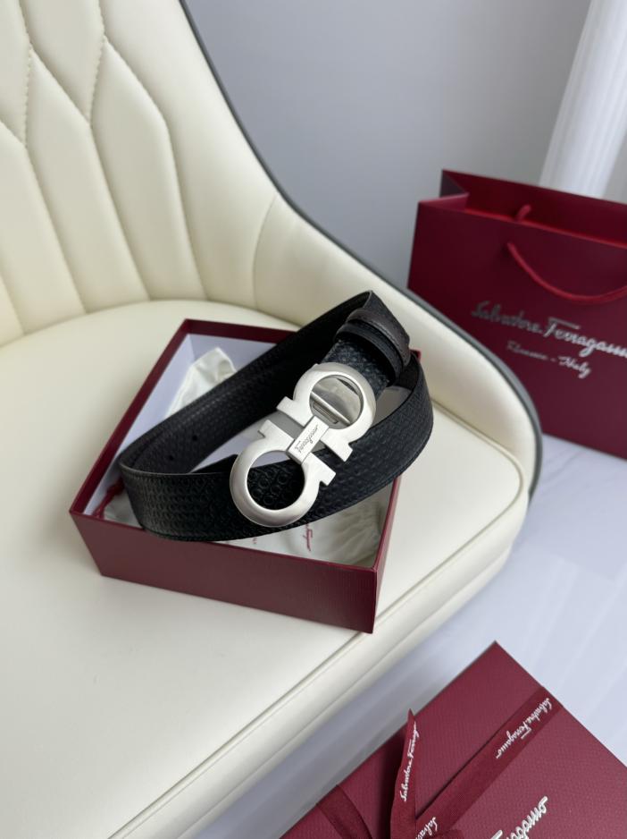 réplica,joyas,joyería,1:1,replica,fake,lujo,barato réplica,joyas,joyería,1:1,replica,fake,lujo,barato Original Ferragamo a doble cara ancho 3,5cm