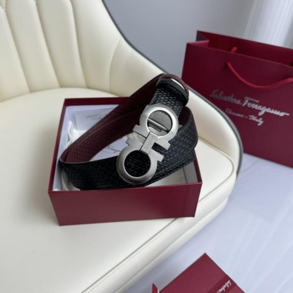 réplica,joyas,joyería,1:1,replica,fake,lujo,barato Original Ferragamo a doble cara ancho 3,5cm