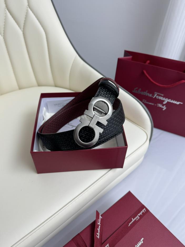 réplica,joyas,joyería,1:1,replica,fake,lujo,barato réplica,joyas,joyería,1:1,replica,fake,lujo,barato Original Ferragamo a doble cara ancho 3,5cm