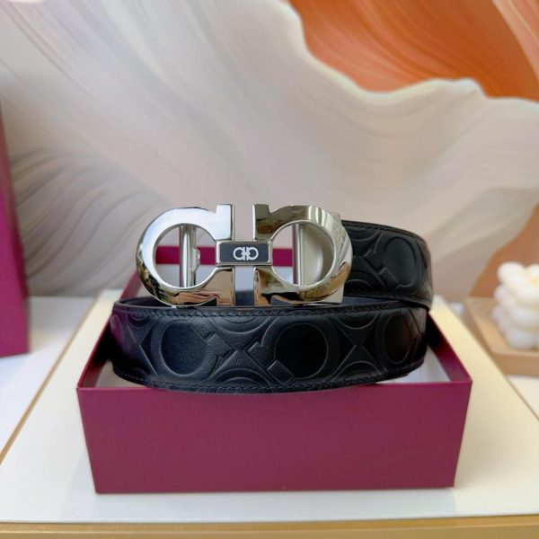 réplica,joyas,joyería,1:1,replica,fake,lujo,barato Cinturón de hombre Ferragamo 3,5 cm.