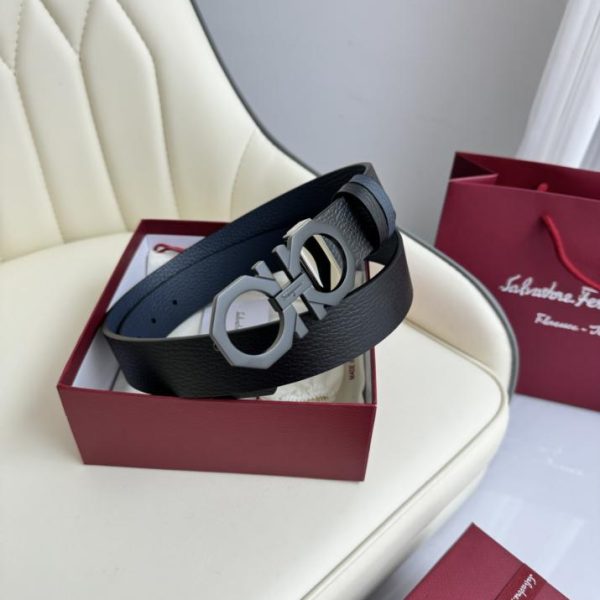 réplica,joyas,joyería,1:1,replica,fake,lujo,barato Original Ferragamo a doble cara ancho 3,5cm