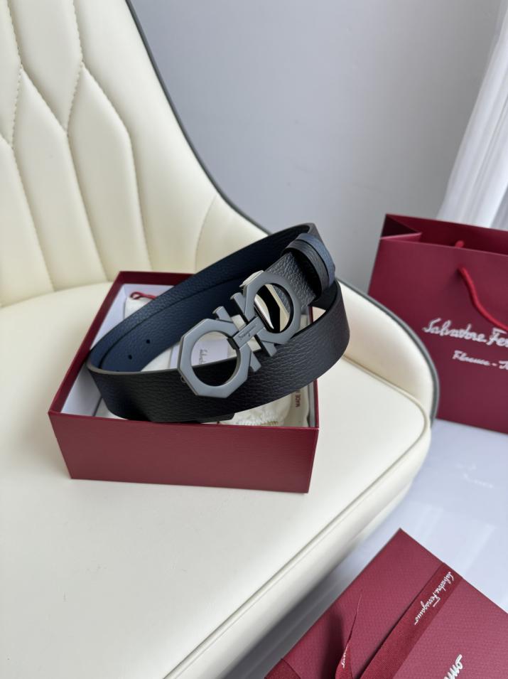 réplica,joyas,joyería,1:1,replica,fake,lujo,barato réplica,joyas,joyería,1:1,replica,fake,lujo,barato Original Ferragamo a doble cara ancho 3,5cm