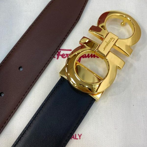 réplica,joyas,joyería,1:1,replica,fake,lujo,barato Cinturón de hombre Ferragamo 3,5 cm.