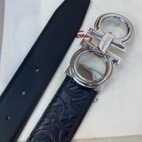 réplica,joyas,joyería,1:1,replica,fake,lujo,barato Cinturón Ferragamo NFC 3,5 cm para hombre