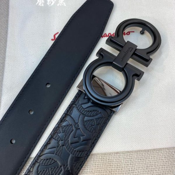 réplica,joyas,joyería,1:1,replica,fake,lujo,barato Cinturón Ferragamo NFC 3,5 cm para hombre
