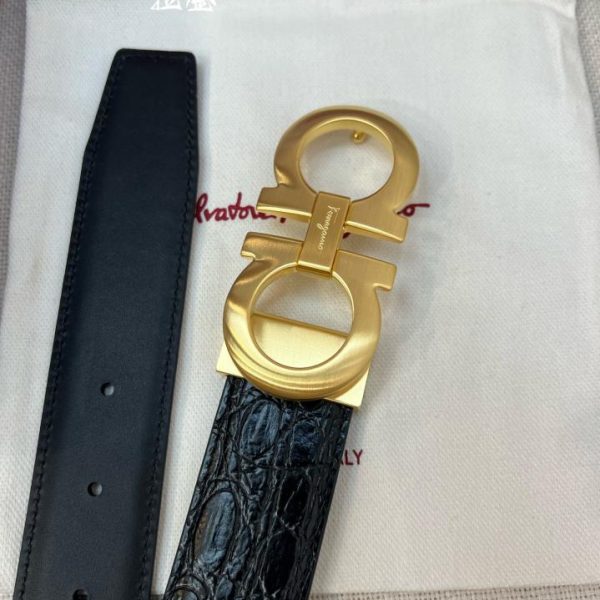 réplica,joyas,joyería,1:1,replica,fake,lujo,barato Cinturón Ferragamo NFC 3,5 cm para hombre