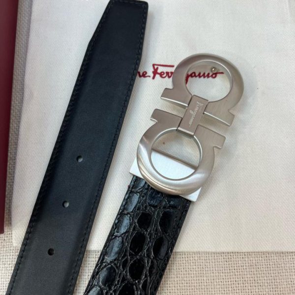 réplica,joyas,joyería,1:1,replica,fake,lujo,barato Cinturón Ferragamo NFC 3,5 cm para hombre