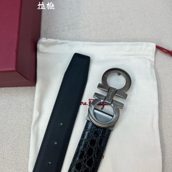 réplica,joyas,joyería,1:1,replica,fake,lujo,barato Cinturón Ferragamo NFC 3,5 cm para hombre