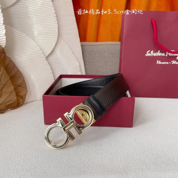 réplica,joyas,joyería,1:1,replica,fake,lujo,barato Ferragamo piel de vacuno importada de doble cara.