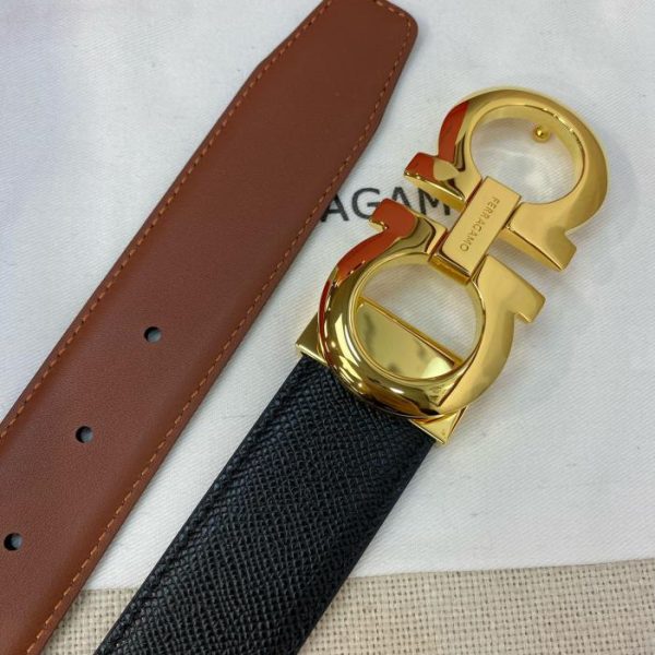 réplica,joyas,joyería,1:1,replica,fake,lujo,barato Cinturón de hombre Ferragamo 3,5 cm.