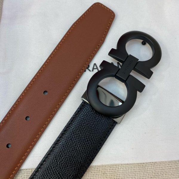 réplica,joyas,joyería,1:1,replica,fake,lujo,barato Cinturón de hombre Ferragamo 3,5 cm.