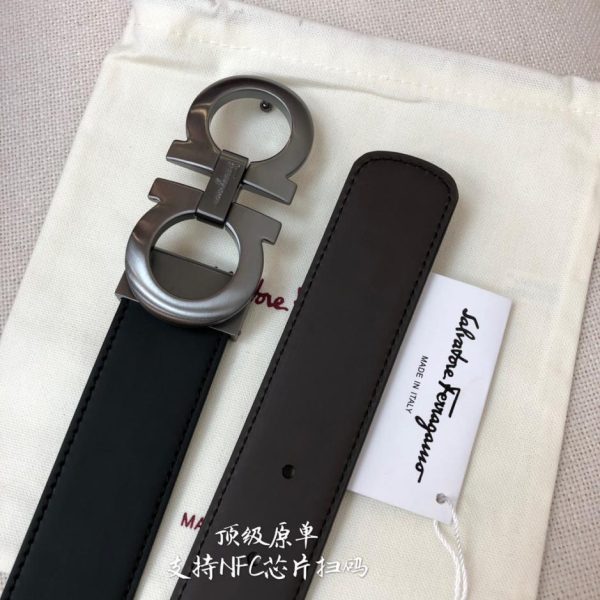 réplica,joyas,joyería,1:1,replica,fake,lujo,barato Cinturón Ferragamo NFC 3,5 cm para hombre