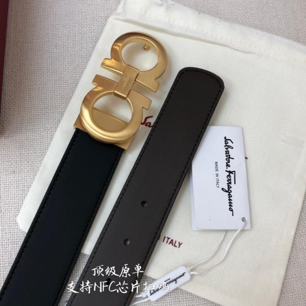 réplica,joyas,joyería,1:1,replica,fake,lujo,barato Cinturón Ferragamo NFC 3,5 cm para hombre