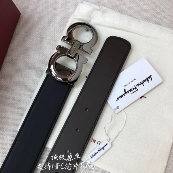 réplica,joyas,joyería,1:1,replica,fake,lujo,barato Cinturón Ferragamo NFC 3,5 cm para hombre