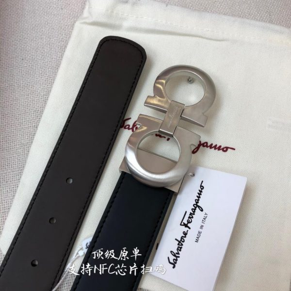 réplica,joyas,joyería,1:1,replica,fake,lujo,barato Cinturón Ferragamo NFC 3,5 cm para hombre