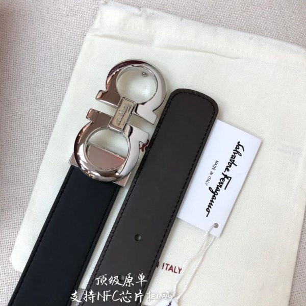 réplica,joyas,joyería,1:1,replica,fake,lujo,barato Cinturón Ferragamo NFC 3,5 cm para hombre