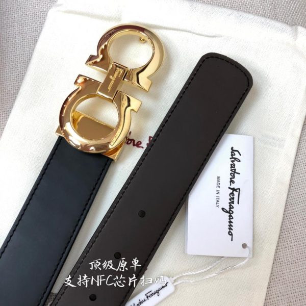 réplica,joyas,joyería,1:1,replica,fake,lujo,barato Cinturón Ferragamo NFC 3,5 cm para hombre
