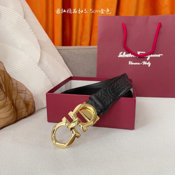 réplica,joyas,joyería,1:1,replica,fake,lujo,barato Ferragamo piel de vacuno importada de doble cara.