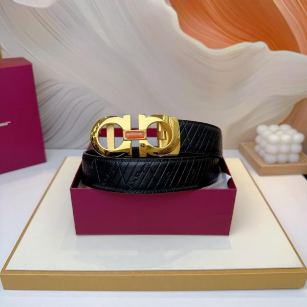 réplica,joyas,joyería,1:1,replica,fake,lujo,barato Ferragamo 3,5cm cuero original
