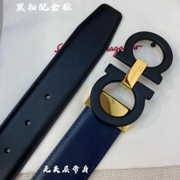 réplica,joyas,joyería,1:1,replica,fake,lujo,barato Ferragamo 3,5cm cuero original