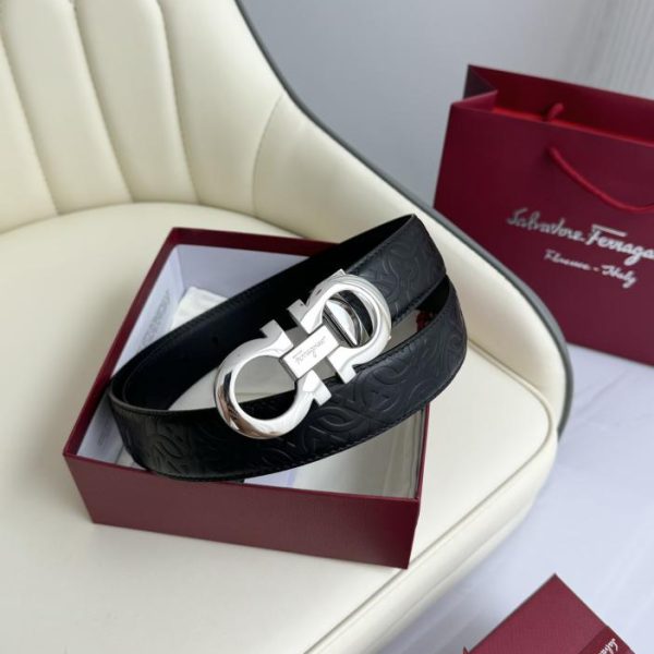 réplica,joyas,joyería,1:1,replica,fake,lujo,barato Ferragamo doble ancho 3,5cm