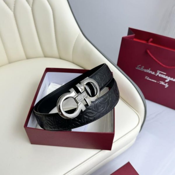 réplica,joyas,joyería,1:1,replica,fake,lujo,barato Ferragamo doble ancho 3,5cm