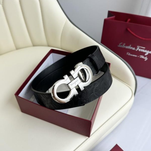 réplica,joyas,joyería,1:1,replica,fake,lujo,barato Ferragamo doble ancho 3,5cm