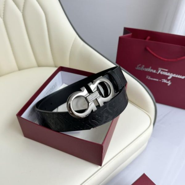 réplica,joyas,joyería,1:1,replica,fake,lujo,barato Ferragamo doble ancho 3,5cm