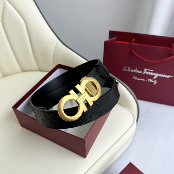 réplica,joyas,joyería,1:1,replica,fake,lujo,barato Ferragamo doble ancho 3,5cm