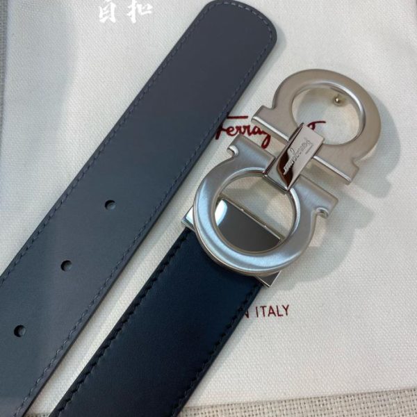 réplica,joyas,joyería,1:1,replica,fake,lujo,barato Cinturón Ferragamo NFC 3,5 cm para hombre