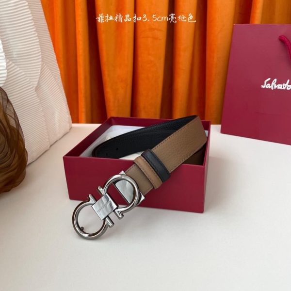 réplica,joyas,joyería,1:1,replica,fake,lujo,barato Ferragamo piel de vacuno importada de doble cara.