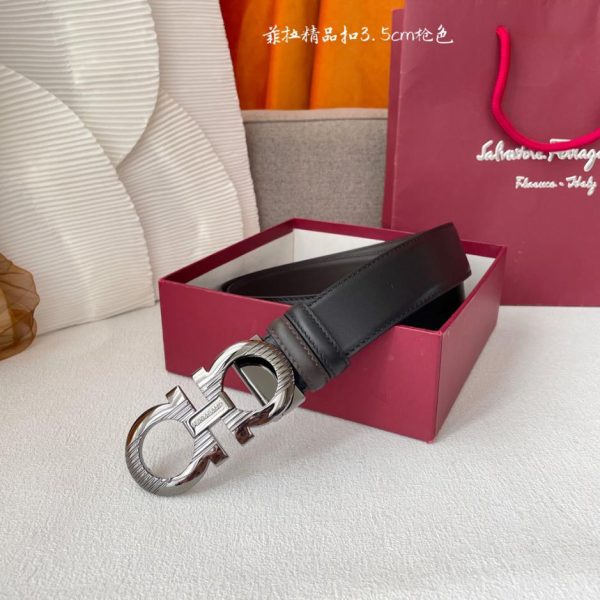 réplica,joyas,joyería,1:1,replica,fake,lujo,barato Ferragamo piel de vacuno importada de doble cara.