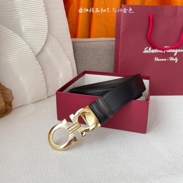 réplica,joyas,joyería,1:1,replica,fake,lujo,barato Ferragamo piel de vacuno importada de doble cara.