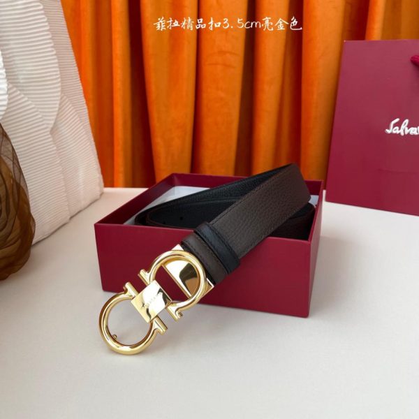 réplica,joyas,joyería,1:1,replica,fake,lujo,barato Ferragamo piel de vacuno importada de doble cara.