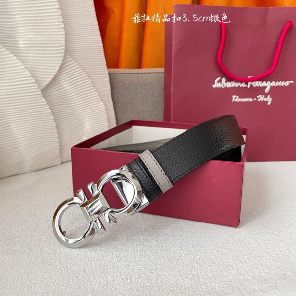 réplica,joyas,joyería,1:1,replica,fake,lujo,barato Ferragamo piel de vacuno importada de doble cara.