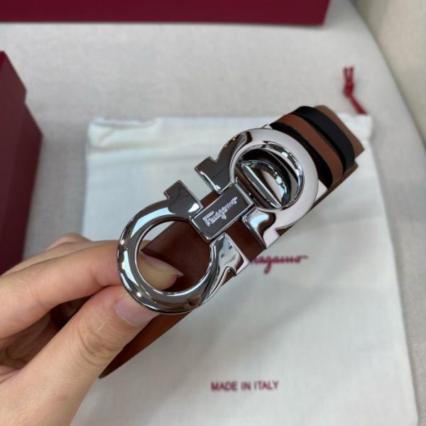 réplica,joyas,joyería,1:1,replica,fake,lujo,barato Hebilla doble Ferragamo de 25 mm para mujer.