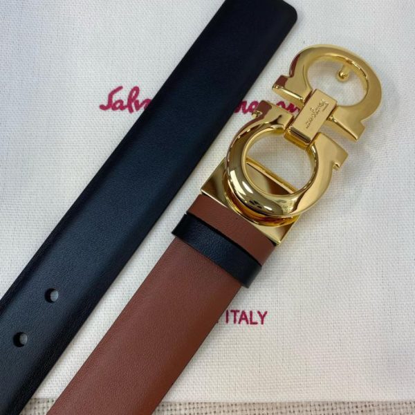 réplica,joyas,joyería,1:1,replica,fake,lujo,barato Hebilla doble Ferragamo de 25 mm para mujer.