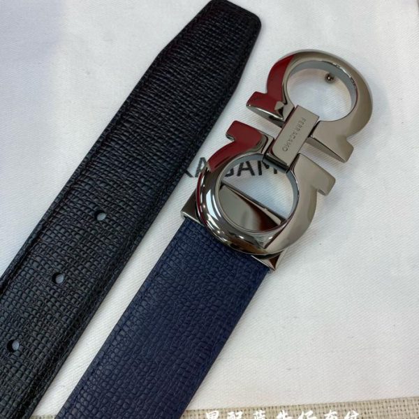 réplica,joyas,joyería,1:1,replica,fake,lujo,barato Cinturón de hombre Ferragamo 3,5 cm.